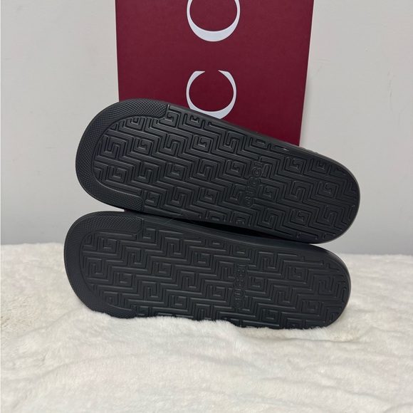 Gucci Dark Gray Slide Sandals - Picture 6 of 8